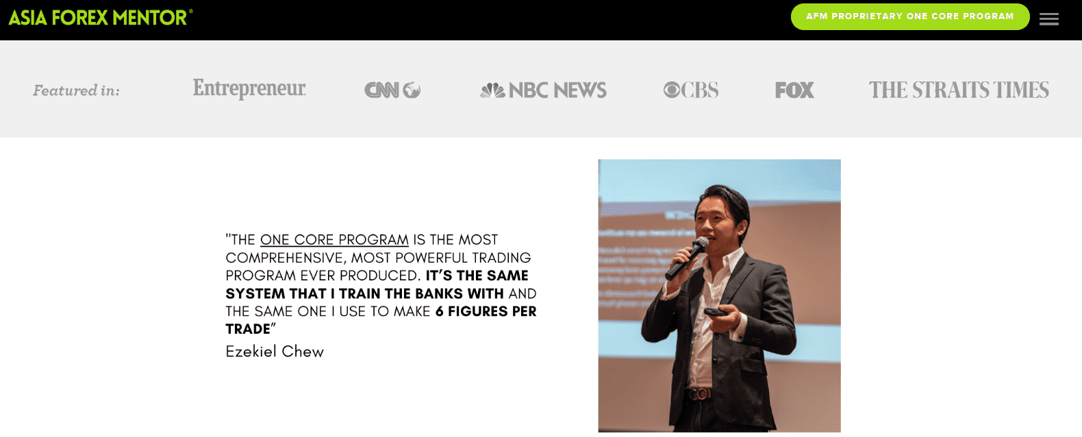 Asia Forex Mentor Review who is Ezekiel Chew